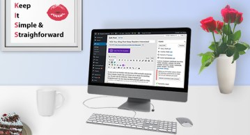 KISS blog post desktop mockup